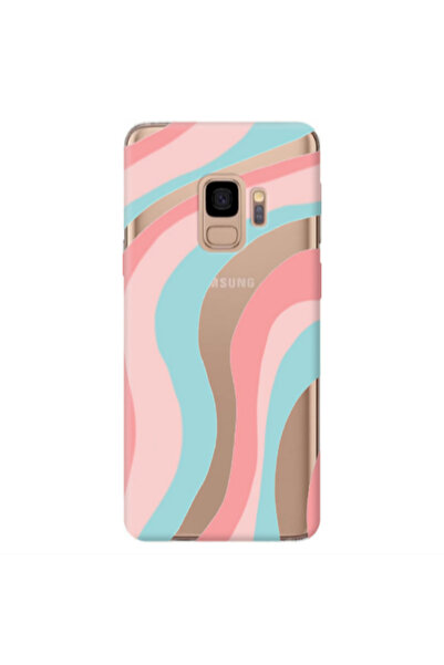 Other Samsung S9 Colored lines Transparent Silicone TPU Θήκη