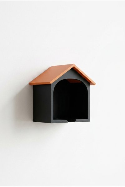 perim3d Black Color Shed Wall Key Holder – Detachable Set with Dog Figure