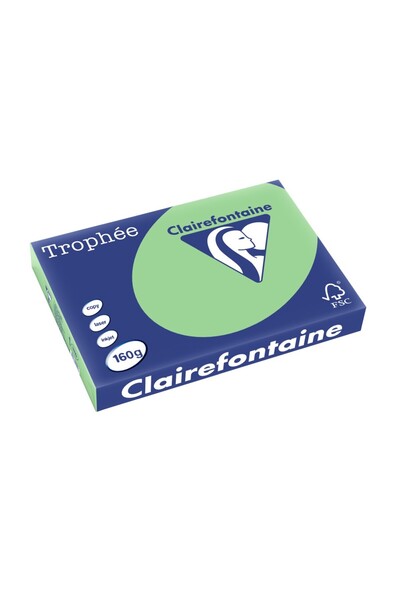 Clairefontaine Cutie A3 160 g/m² culoare palida 250 coli/bloc verde