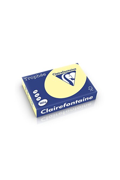 Clairefontaine Χαρτόνι Α4 160 γρ./τ.μ. απαλό χρώμα 250 φύλλα/πακέτο κίτρινο