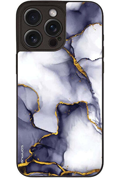 Other Sonique Μαρμάρινη Θήκη για Apple iPhone 15 Pro Max Μωβ Γκρι