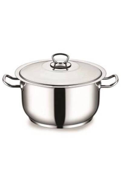 Arian Stainless steel pot 7.5 liters with Arian lid, double bottom, diameter ...