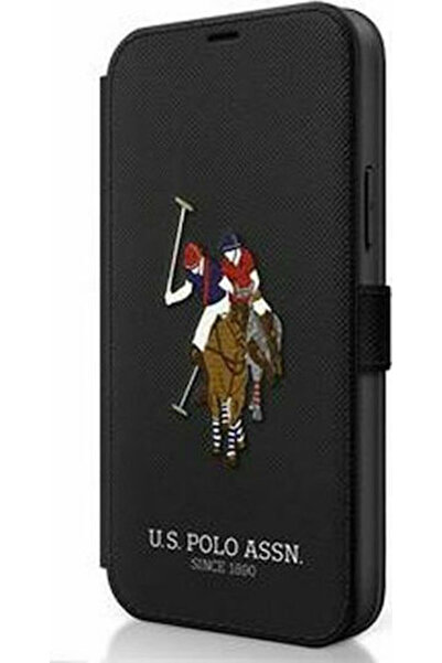 U.S. Polo Assn. Βιβλίο Κεντήματος Συνθετικό Δέρμα Μαύρο (iPhone 12 mini) Κωδι...