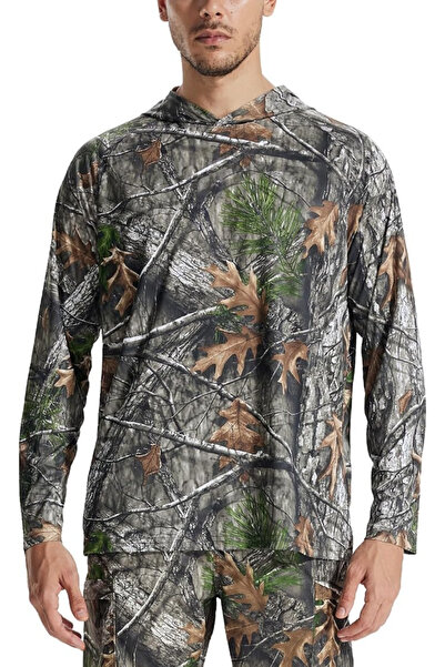 OEM Lightweight camouflage shirt for men, with long sleeves and hood, elastic...