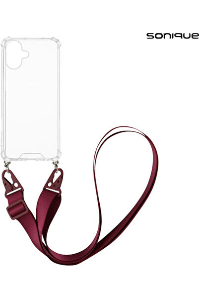 Other Θήκη Σιλικόνης με Λουράκι Sonique Armor Διαφανής για Apple iPhone 16 Pl...