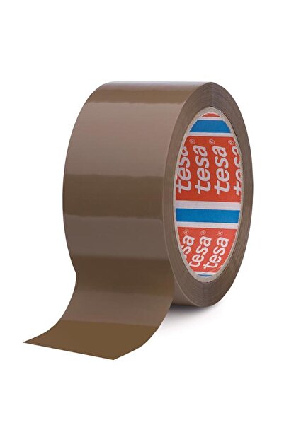 Tesa Bandă adezivă maro, adeziv din cauciuc sintetic, 75 mm x 66 m
