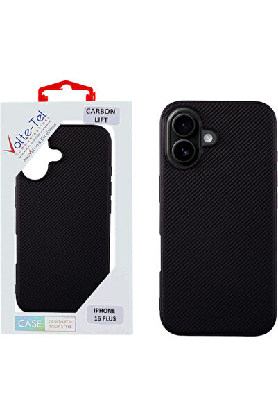 Other Volte-Tel Carbon Lift Πίσω Κάλυμμα Σιλικόνης Μαύρο (iPhone 16 Plus)