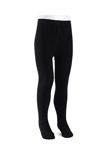 Cute Walk by Babyhug Knit Anti Bacterial Solid Tights - Black