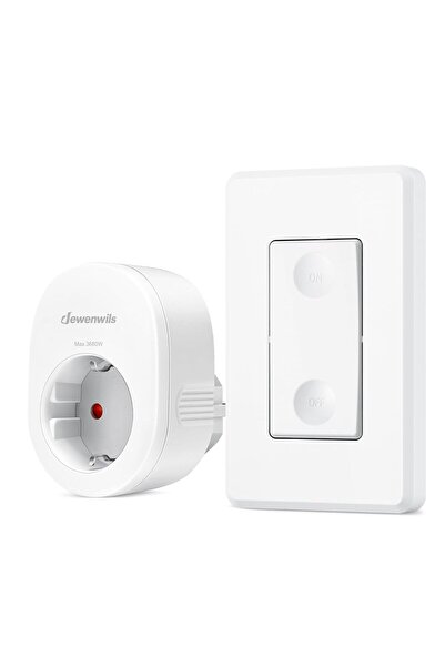 DEWENWILS Prize cu telecomandă, 16A 3680W, Comutator wireless pentru decorați...