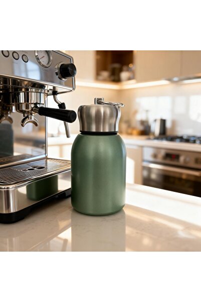 STO Small coffee thermos 350 ml, emerald green color