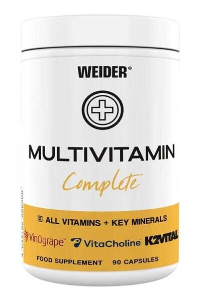 Weider Multivitamin Complete 90 Capsules – 13 Vitamins, Minerals & Plant Extr...