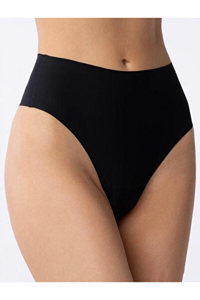 sosetaria High-waisted invisible microfiber thong panties Julimex String Maxi
