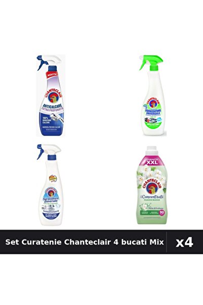 Chanteclair Set 4 Degresant 625ml-600ml Bicarbonat Lămâie + Balsam Rufe 1800ml