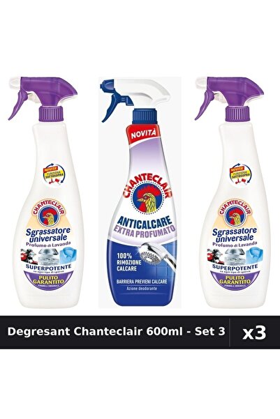 Chanteclair Set 3 Degresant Universal 600-625ml - Mosc Alb, Lavanda, Extra Pa...