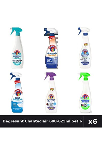 Chanteclair Set 6 Degresant Universal 600-625ml - Lamaie, Bicarbonat, Mosc Alb