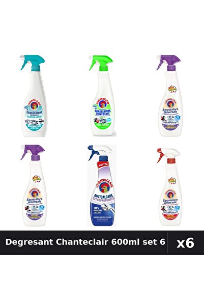 Chanteclair Set 6 Degresant Universal 600ml - Lavanda, Marsilia, Lămâie, Mosc...