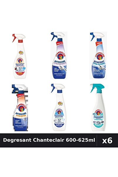 Chanteclair Set 6 Degresant Universal 600-625ml - Marsilia, Bicarbonat, Anti-...