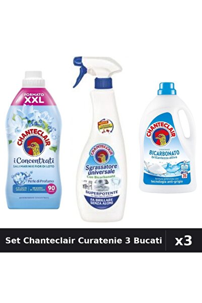 Chanteclair Set 3 Curatenie - Detergent 1575ml, Balsam 1800ml, Degresant 600ml