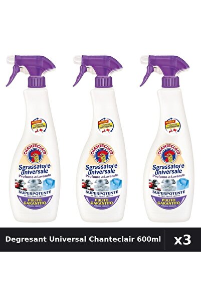 Chanteclair Set 3 Degresant Universal 600ml Lavanda - Curatenie Eficienta