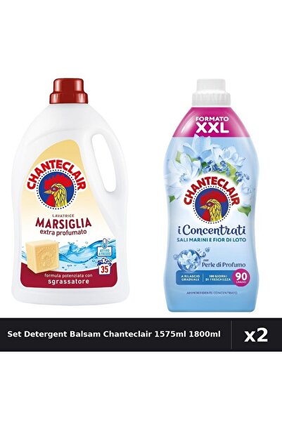Chanteclair Set 2 Detergent și Balsam Rufe 1575ml 1800ml - Marsilia, Sărurii ...