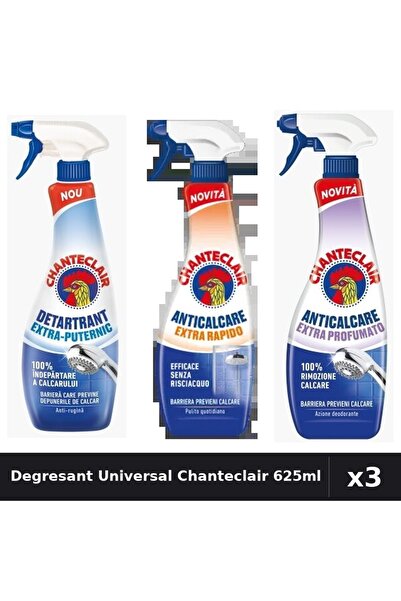 Chanteclair Set 3 Degresant Universal 625ml - Extra Parfumat, Puternic, Rapid