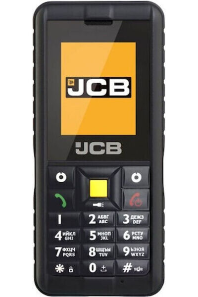 Jcb Tradesman 2F Ανθεκτικό Κινητό Τηλέφωνο Διπλής SIM με Πλήκτρα Μαύρο