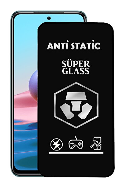 TechnoZone Xiaomi Redmi Note 10 Compatible Anti-Static Dust-Repellent Tempere...