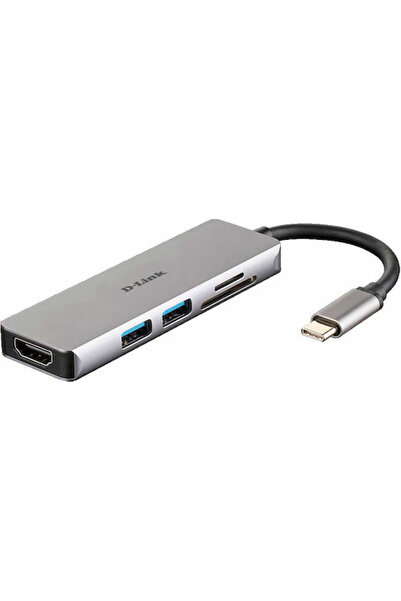 D-Link Σταθμός σύνδεσης USB-C με HDMI 4K Ασημί (DUB-M530)