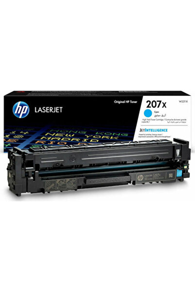 HP 207X Γνήσιο Τόνερ Εκτυπωτή Λέιζερ Κυανό Υψηλής Απόδοσης 2450 Σελίδες (W2211X)