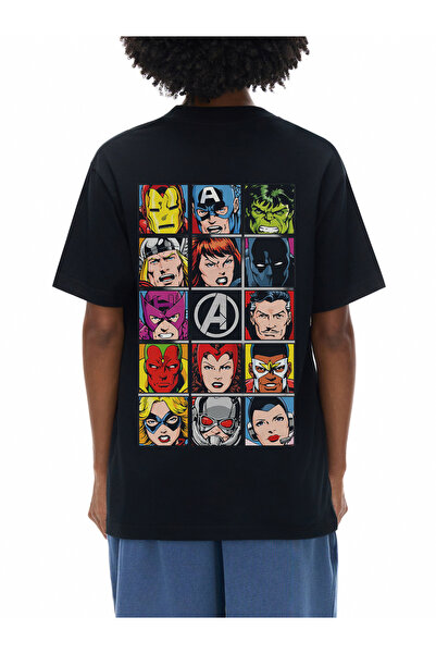 Mercher Club Marvel Avengers Relaxed T-Shirt %100 Pamuk