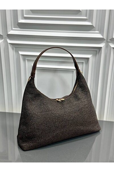 çkn sedat çakan çanta & fular & aksesuar Jüt Hasir Women's Shoulder Bag