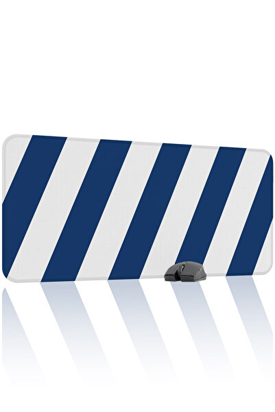 mousepad bastir Blue White 90X40 XXL Fan Gaming Player Mouse Pad Non-Slip Bas...