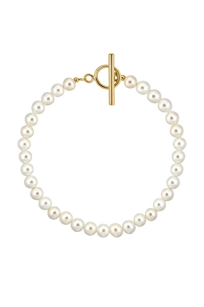 Lisa&Co. Brățară Argint Simple Pearls Argint placat cu aur galben / Perle de ...