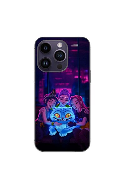 OEM Husa compatibila cu Apple iPhone 14 Pro Silicon Gel Tpu Model KPop Demon ...