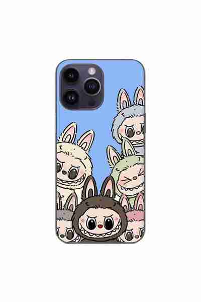 OEM Husa compatibila cu Apple iPhone 15 Pro Max Silicon Gel Tpu Model Labubu ...