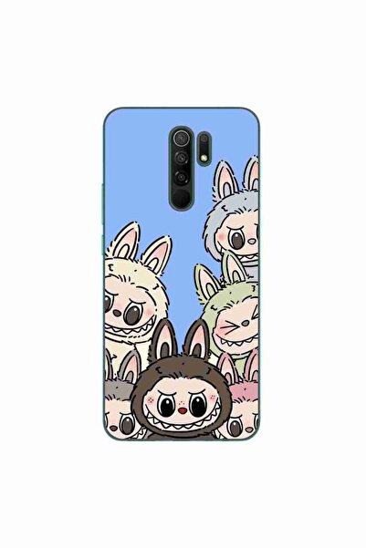 OEM Husa compatibila cu Xiaomi Redmi 9 Silicon Gel Tpu Model Labubu Pattern Blue