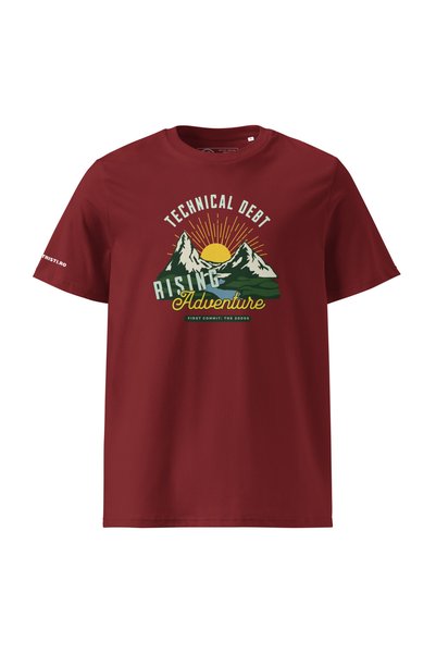 corporatristi Tricou amuzant pentru programatori, unisex, "Techincal debt adventure", Corporatristi.ro