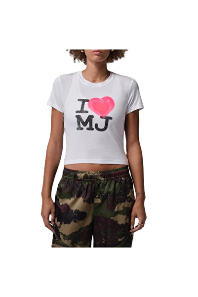 Nike t-shirt WJ FLT SS TMID GFX TEE MJ Women