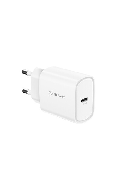 TELLUR Încărcător de perete ultra-rapid 20W PD, USB-C, alb