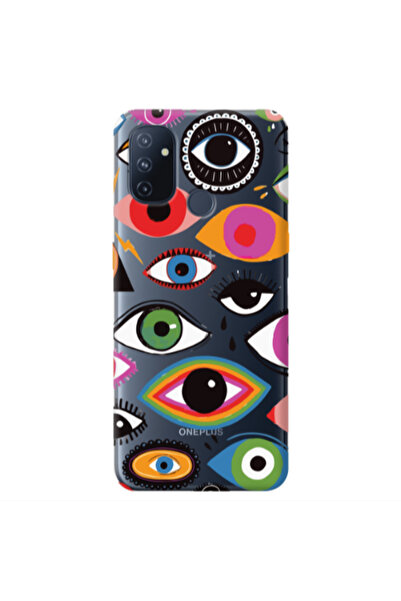 Other Oneplus Nord 100 Colorful eyes Transparent Silicone TPU Θήκη