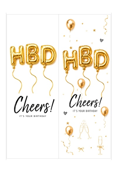 Decoratiuni Dulci Cheers It's Your Birthday cake decoration image - Cut out
