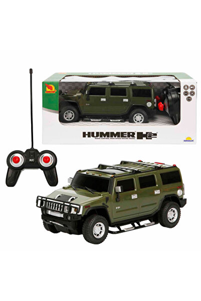 Genel Markalar 1:24 Hummer H2 Işıklı Uzaktan Kumandalı Araba - Yeşil Araba