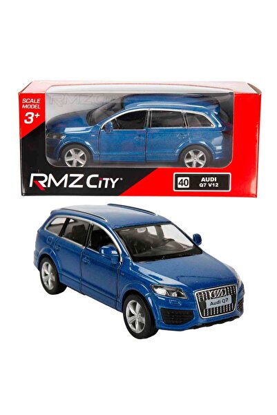 RMZ City 1:32 Jeep Serisi Die Cast Çek Bırak Model Araba - Mavi Audi Q7 V12