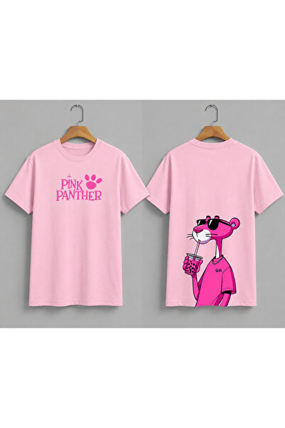 VODEXA Unisex Oversize T-Shirt P.Panther Printed 100% Cotton T-Shirt Comforta...