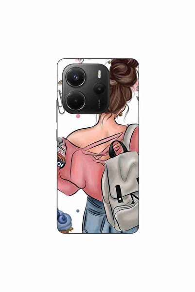 OEM Husa compatibila cu Xiaomi Redmi Note 14 4G Silicon Gel Tpu Model Girl Fa...
