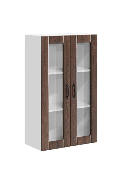 vidaxl Dulap suspendat de bucătărie Stejar închis 60 x 31 x 100 cm