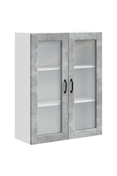 vidaxl Dulap de bucătărie Gri din beton 80 x 31 x 100 cm Lemn compozit