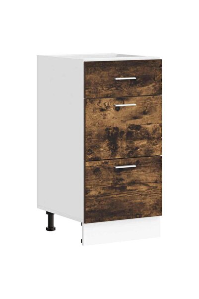 vidaxl Dulap inferior “Lyon” stejar afumat 40x46x81,5 cm