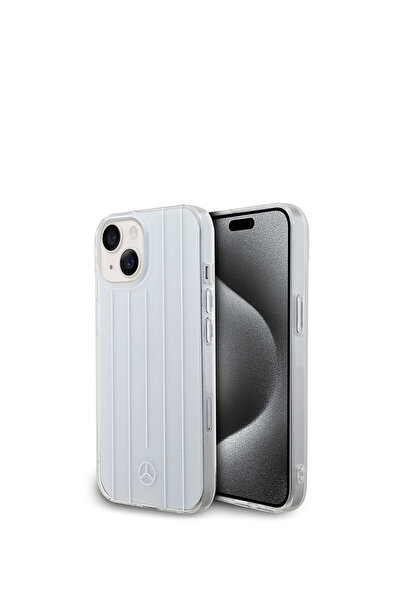 MERCEDES New Urban 3 iPhone 15 Sert PC Paralel Çizgi Desenli Telefon Kılıfı