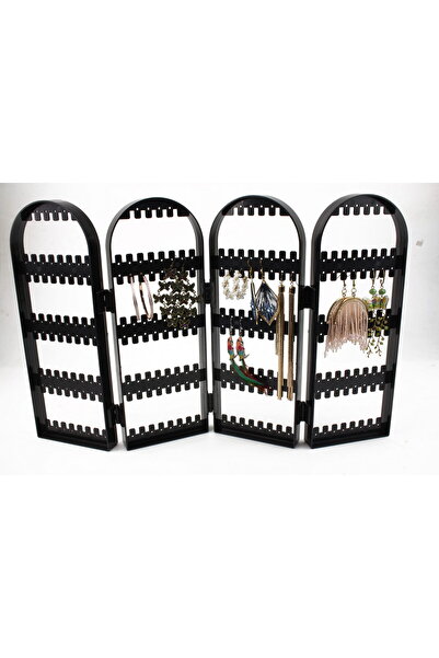 OEM Black Acrylic jewelry stand with 4 display sides